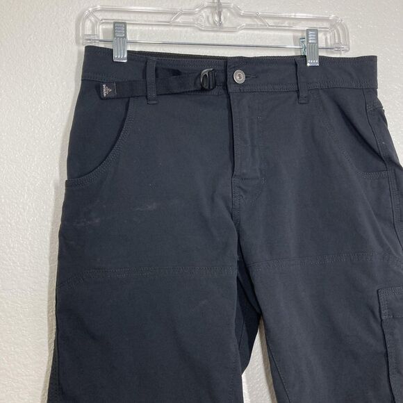 PrAna Stretch Zion Shorts Mens 30x12 Black Hiking Cargo Nylon Trail Outdoor - Picture 3 of 15